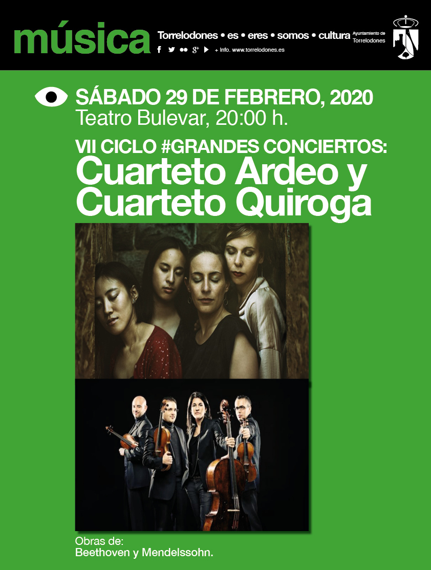 ondatorre's tweet photo. #FelizViernes y entre las propuestas que encontramos en #Torrelodones la #Musica y los grandes intérpretes finalizan ciclo @fjsegovia_piano  en el #TeatroBulevar con un gran #concierto con cuartetos de cuerda #ardeo y @CuartetoQuiroga  #imprescindibles 
https://t.co/aQSPrCLmfp https://t.co/DDrkzQUAww