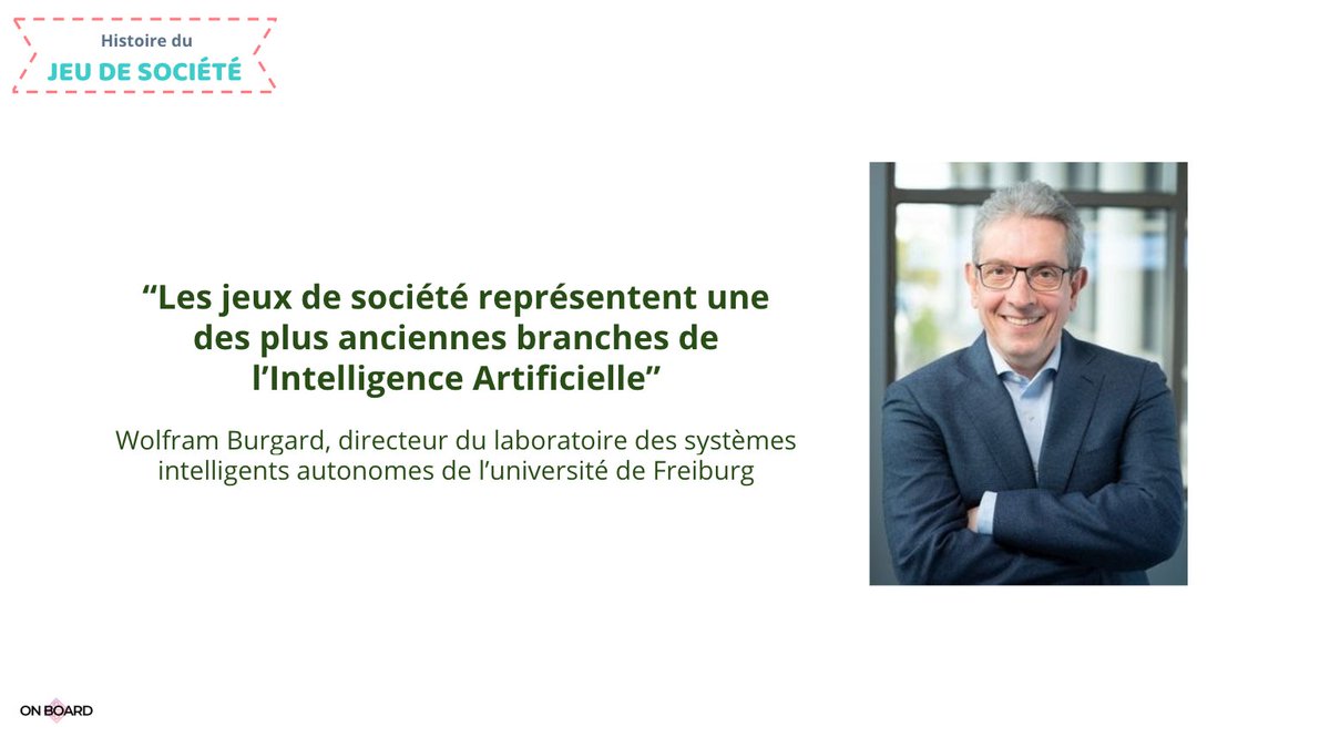 "Les jeux de société représentent une des plus anciennes branches de l'intelligence artificielle" - Wolfgram Burgard

Découvrez nos arguments en suivant notre #masterclass sur les #jeuxdesociété, en #live sur Facebook :
➡️ow.ly/4ssV50yxYSb

#IA #MBADMB #TransfoNum