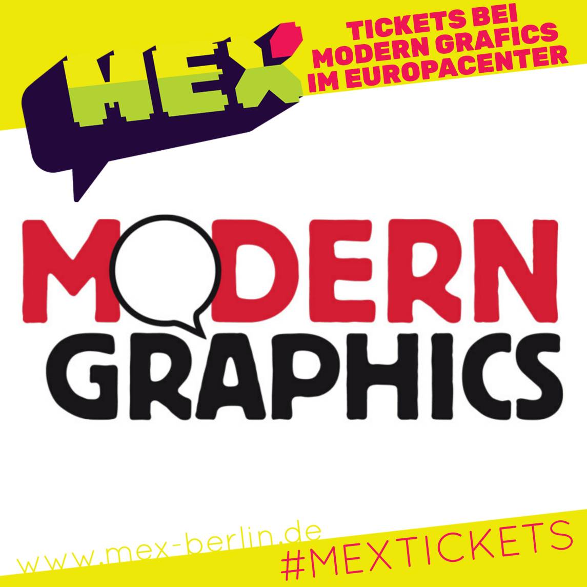 MEXBerlin's tweet photo. Online Shopping ist nichts für dich?
Kein Problem! Ab sofort sind unsere Tickets auch ganz traditionell bei Modern Graphics im Europacenter Berlin erhältlich~
#moderngraphics #tickets #convention #mex2020 #mextickets #mexberlin #europacenter #berlin https://t.co/VV9rnESpdu