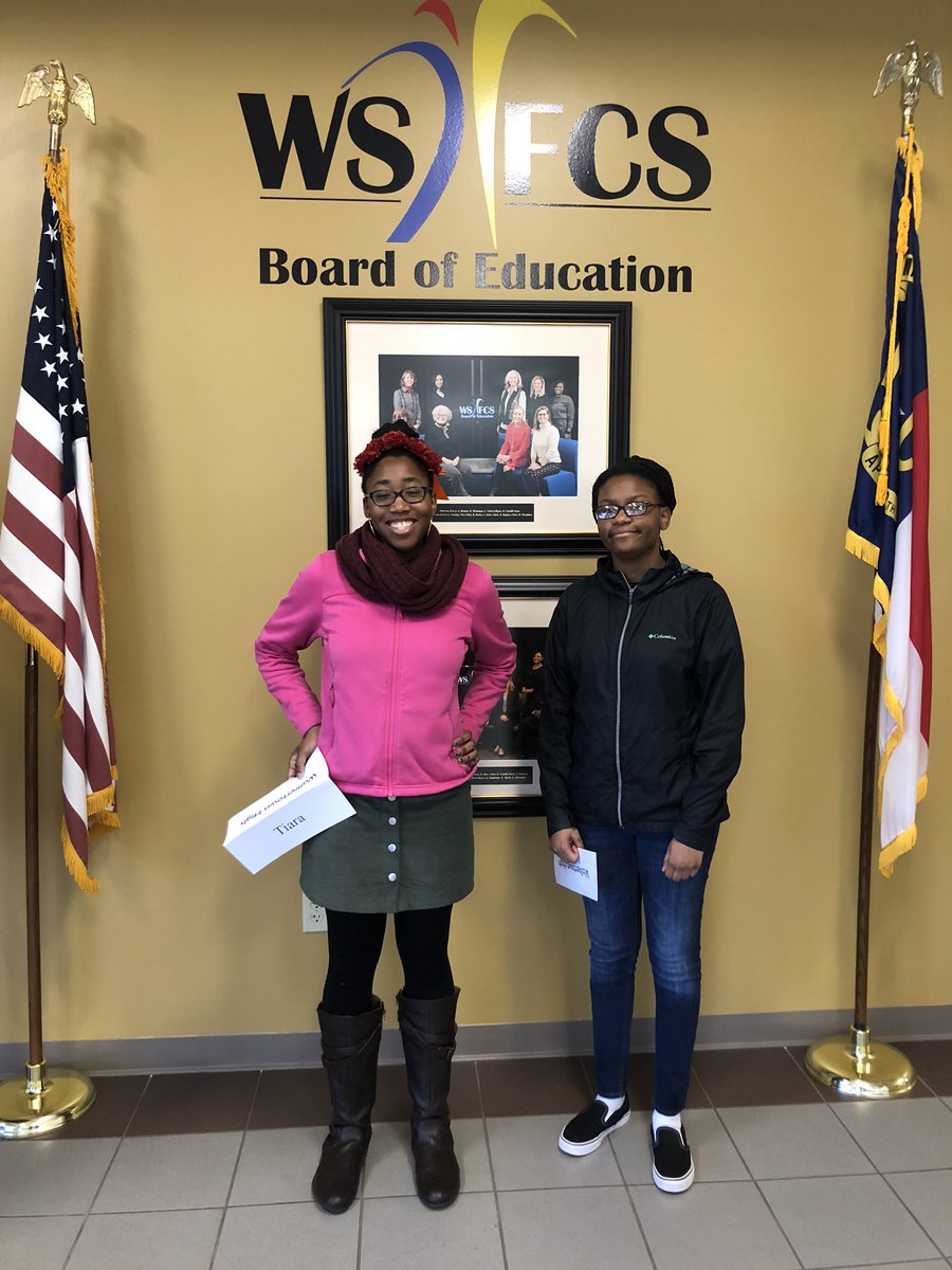 WolfpackLib's tweet photo. WHS Battle of the Books team might be small but, they were fearless against much bigger teams! So proud of these ladies hard work and dedication! #walkertownreads #hbob2020 @WalkertownHigh @WSFCS_media https://t.co/xBgSVP61nR