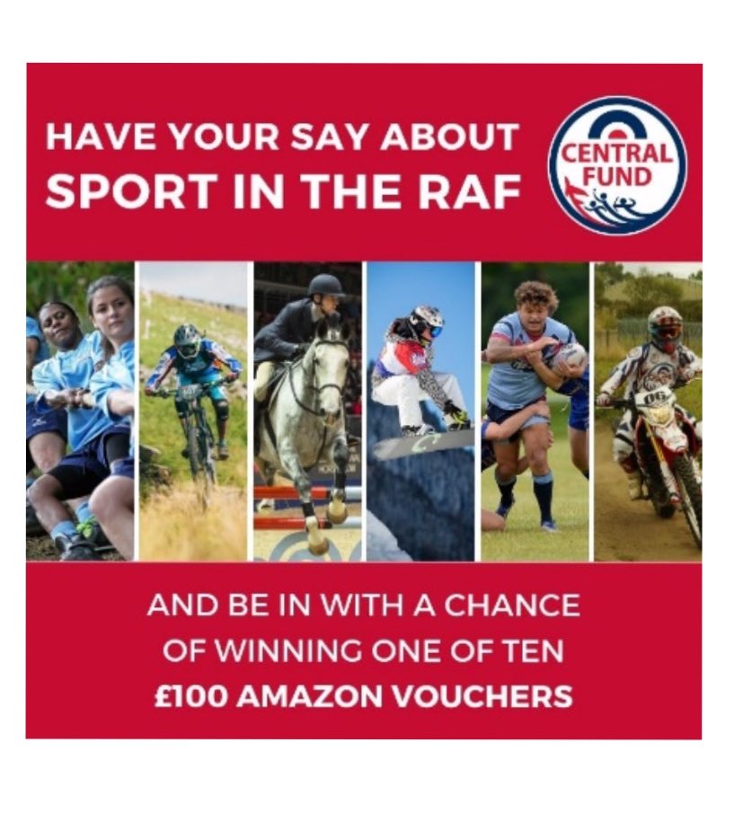 RAFSwimming's tweet photo. Have your say about sport in the RAF by answering a few simple questions and be in with a chance of winning in the @RAFCentralFund prize draw. JN https://t.co/N9rH4q3Zh4 https://t.co/zZriX68HhP