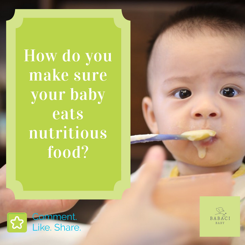 📌 Question of the week: How do you make sure you baby eat nutritious food? Share them with us below 👇

#BabaciBaby #ParentingQuestions