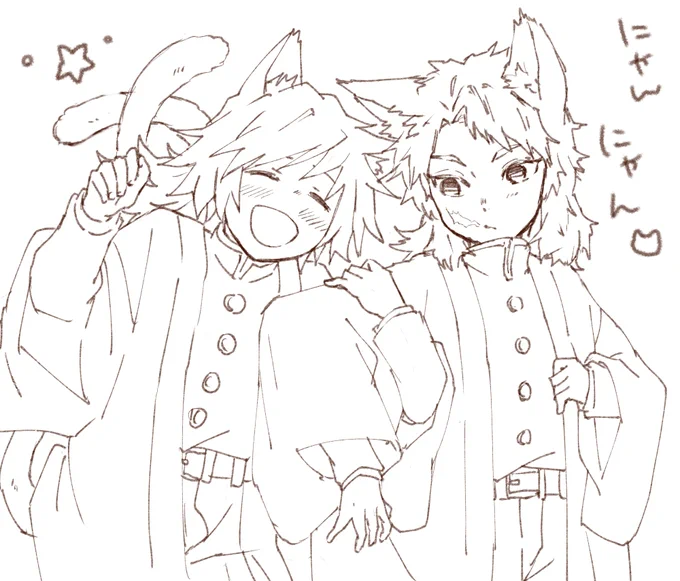 私が描いた日がネコの日にゃのだよ 
