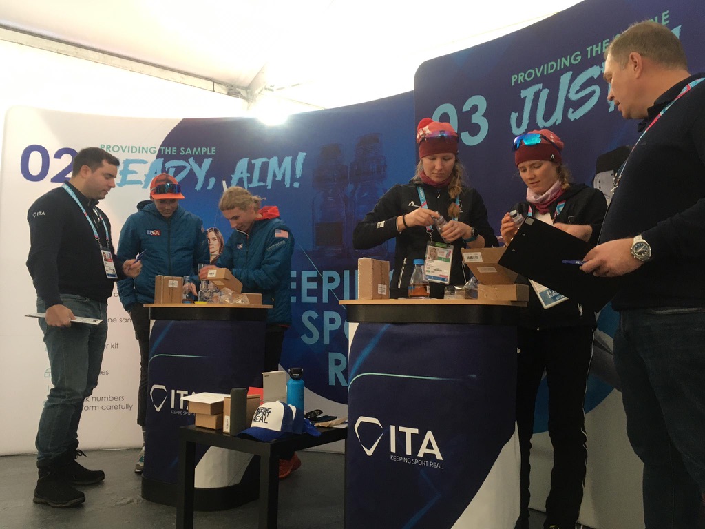 IntTestAgency's tweet photo. The #RealSportLab, an interactive workshop on the #doping control process that we premiered @lausanne2020, received very encouraging survey results: the majority of participating athletes said it was valuable, engaging & prepared them well for their 1st test.
#KeepingSportReal https://t.co/g45oVZ04Mq
