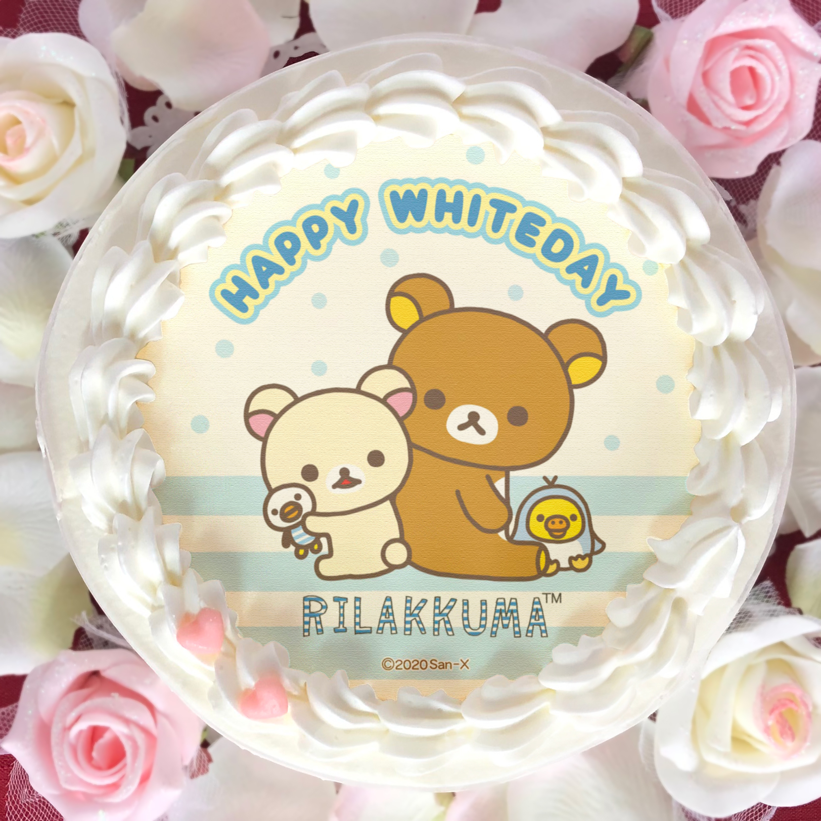 プリロール公式 キャラケーキ マカロン على تويتر リラックマ ホワイトデースイーツ好評発売中 可愛いホワイトデー仕様のケーキ マカロンが登場 購入特典缶バッジをお付けして全国へお届けします リラックマたちと素敵なホワイトデー