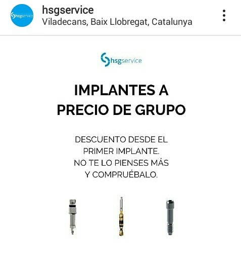 ServiceHsg's tweet image. Consigue descuentos en #implantes de primeras marcas desde la 1 unidad.

Marcas como #MIS, #ASTRA, #XIVE Y #ANKYLOS ¡No te lo pierdas!

Para más información contáctanos.