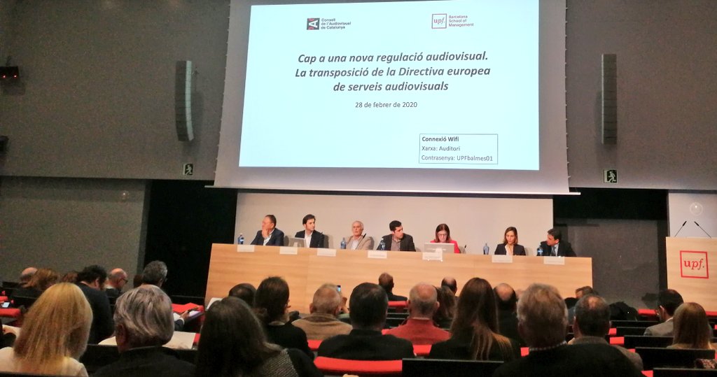 DCondeminas's tweet photo. Núria Llorach reivindica que la legislació CAT incorpori, sense restriccions, la flexibilització publicitària prevista a la #DirectiveSMA.Tota la raó! tant per la sostenibilitat econòmica de la CCMA, com per continuar impulsant campanyes publicitàries en #català a l'#audiovisual https://t.co/kEcPN5Wyj4