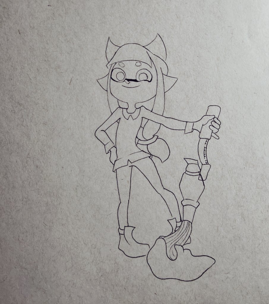 Kittys_not_here's tweet photo. Ok yes I am making art again here's some progress
  #Splatoon2 #splatoonart #Nintendo #nintendoart #NintendoSwitch #octoexpansion #splatoon #oof https://t.co/TtgnRxPpyA