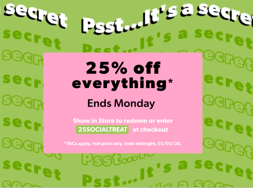 newgatesc's tweet photo. 25% OFF EVERYTHING in store at New Look until Monday. To redeem this offer show this post in store #BishopAuckland https://t.co/5iVYduOslB
