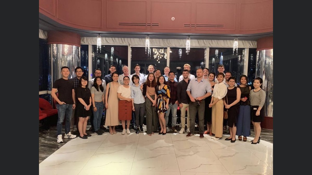 irlembvietnam's tweet photo. Great to see a first gathering of the #IrishSociety in Ho Chi Minh city, comprising of 🇻🇳🤝🇮🇪 #Alumni, Irish Business Association Vietnam, Saigon Gaels GAA, @EI_AsiaPacific & @Bordbia. Huge thanks to @vsourceio for hosting. #ireland #SaigonGaels #TeamIreland #IBAV https://t.co/3Mnhf2WAkE