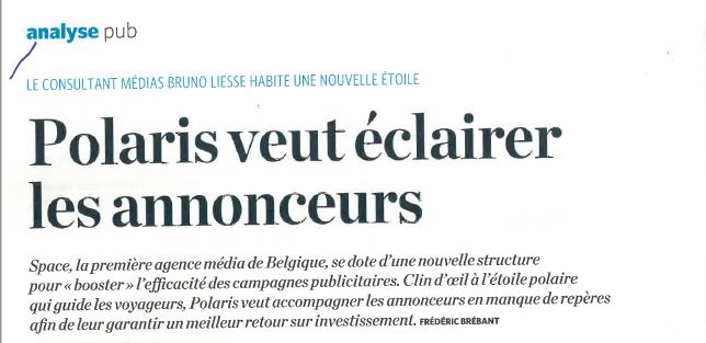 Our initiative Polaris "Focus on effectiveness" comes into the news (Trends-Tendances Feb 27th). Kudos to <a href="/brunoliesse/">bruno liesse</a> &amp; Genevieve. Looking forward to developing this major evolution in our business.