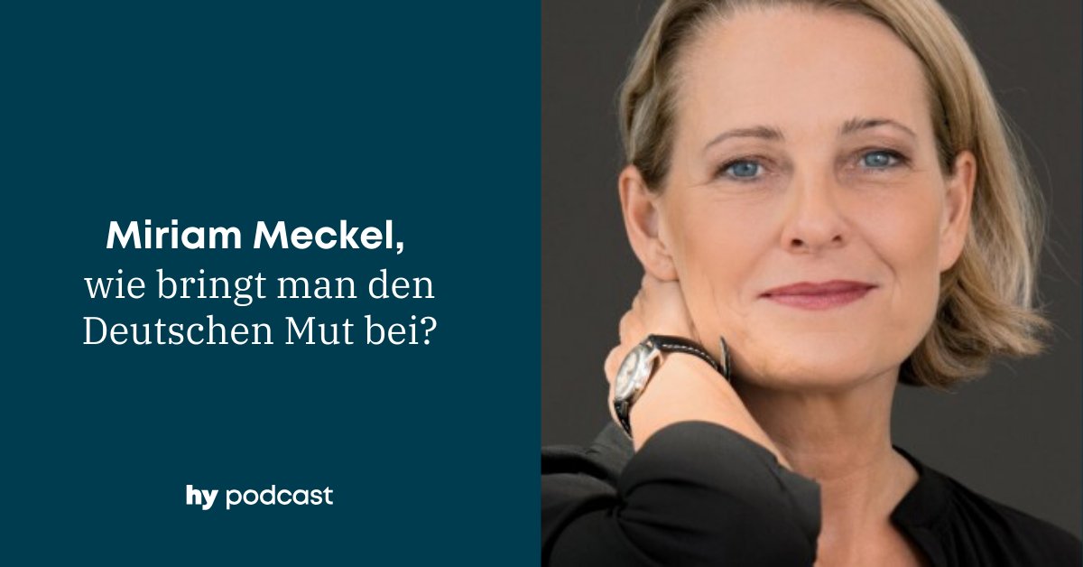 hyberlin's tweet photo. Ein Gespräch über Neugier, Mut und die digitale Zukunft. Zu gast im #hypodcast: @mmeckel Gründerin von @join_ada. Sie diskutiert mit @ChristophKeese u.a. über #ai und die Chancen des Landes im internationalen Wettbewerb der Zukunft dar. Jetzt anhören: https://t.co/7wk2wbecKw https://t.co/sgp6mbAbao