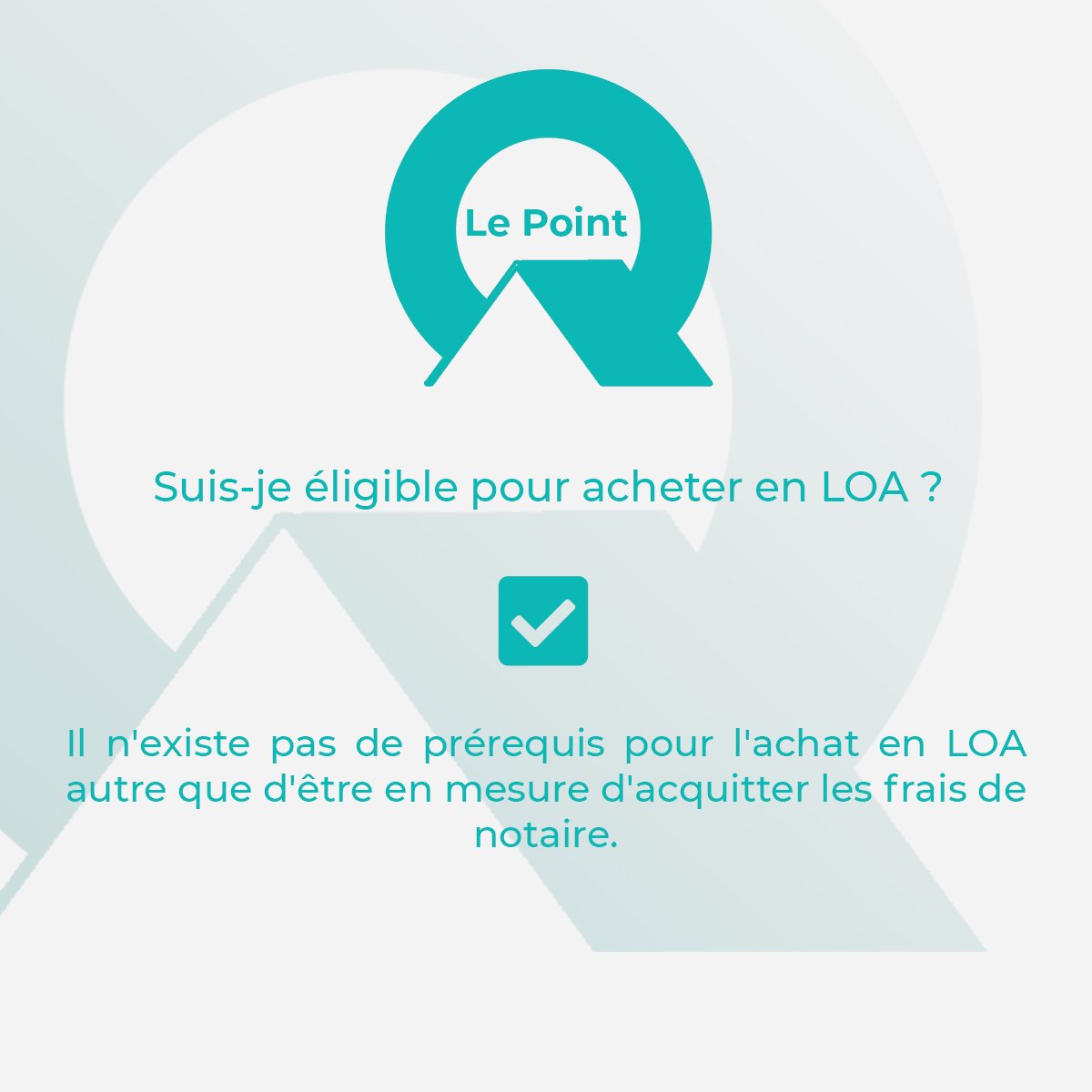Aujourd'hui nous répondons à une question concernant la Location avec Option d'Achat pour vous #acheteurs !
N'hésitez pas à réagir et nous poser vos propres questions 😉

#immobilier #vente #achat #loa #crédit #leasing #location #propriétaire