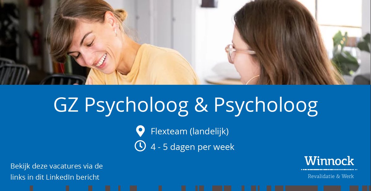 #VACATURE Werken als (GZ) psycholoog bij ons is iedere dag anders. Wij zijn een organisatie die je verandert, inspireert, verwondert en uitdaagt. Interesse? Bekijk dan onze vacatures voor Psycholoog > linkedin.com/jobs/view/1716… en GZ-psycholoog > linkedin.com/jobs/view/1716… #psycholoog