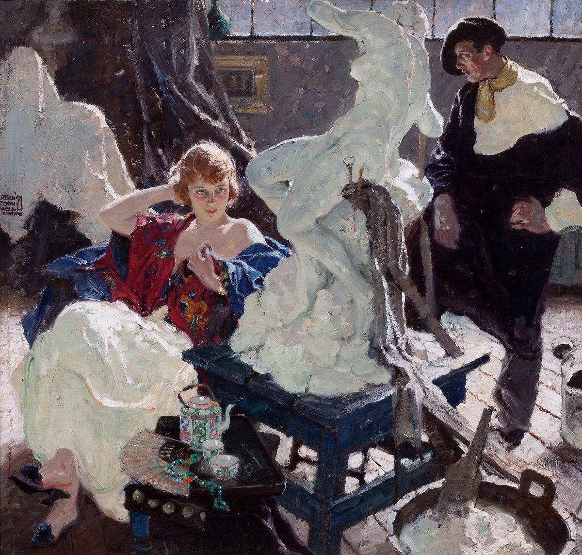 Dean Cornwell. 'The Artist and his Model'