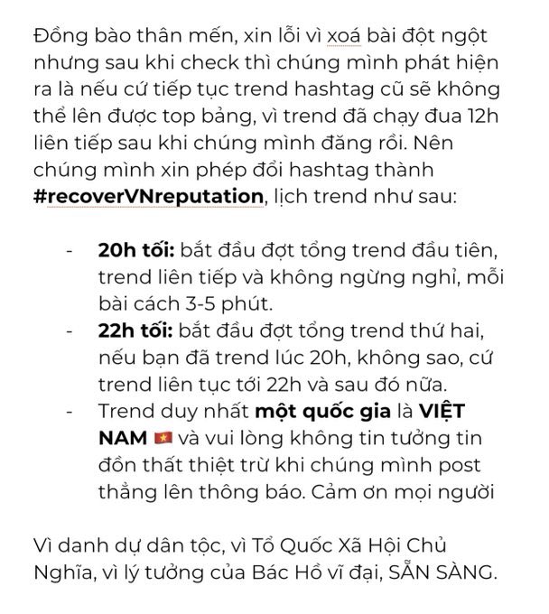 Phanh_612's tweet photo. Tối nay 20h đổi hastag như trong ảnh nha cả nhà #20Kr_YTN_ApologizetoVN https://t.co/HM3svxoO3J
