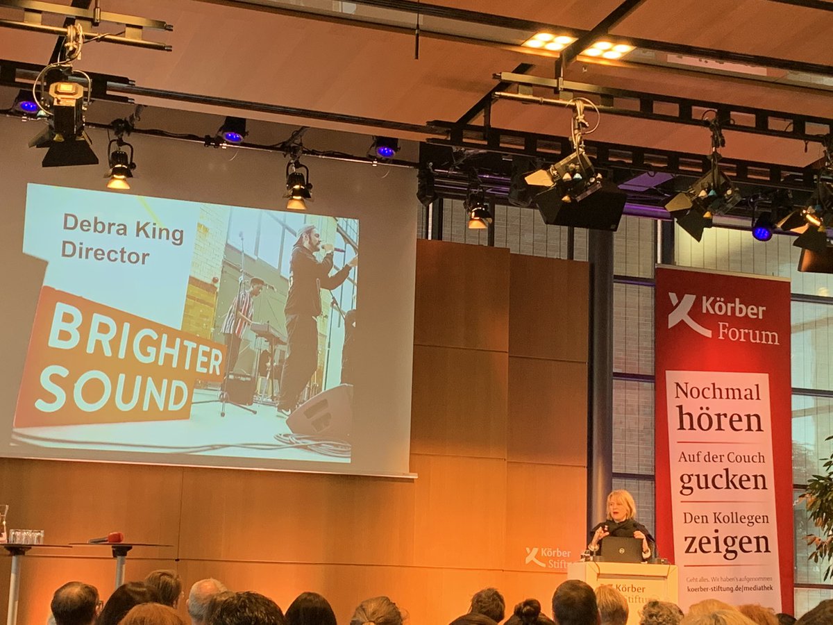 GMOrch's tweet photo. #TAOME20 bei @KoerberKultur #Hamburg on #MusicEducation ➡️ Presentation of @BrighterSound from #Manchester fostering #GenderEquity for female #musicians  #composer. ➡️ https://t.co/sViFQ7InTU https://t.co/bFXX143JxR