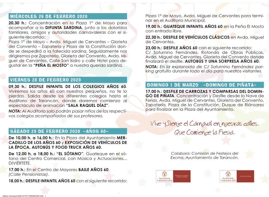 #años60 #Tarancón #carnaval