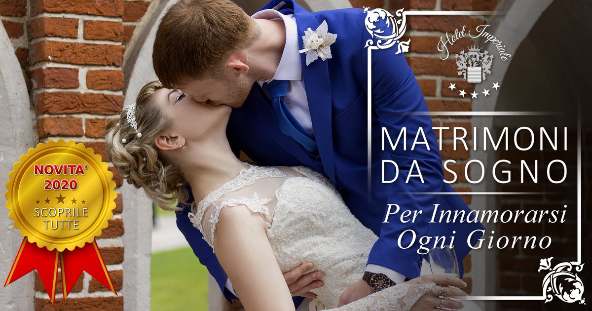 HotelImperiale1's tweet photo. MATRIMONI ESCLUSIVI
Lusso ed Eleganza accessibili a tutti.
Non solo un Ricevimento di Nozze ma l'intera organizzazione del tuo Matrimonio in un solo posto senza stress in maniera semplice e veloce.
Contattaci per info
https://t.co/Ek6VSfZrUu https://t.co/n8jPf0EPVx