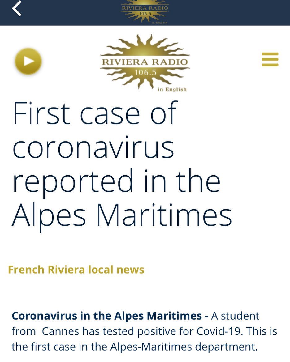 TopTravelFly's tweet photo. A 23-year-old woman in Cannes tested positive for #coronavirus at the Nice University Hospital. This fashion school student returned from the region of #Milan in Italy. #MIPIM #MIPIM2020 https://t.co/fLJYybD6lu