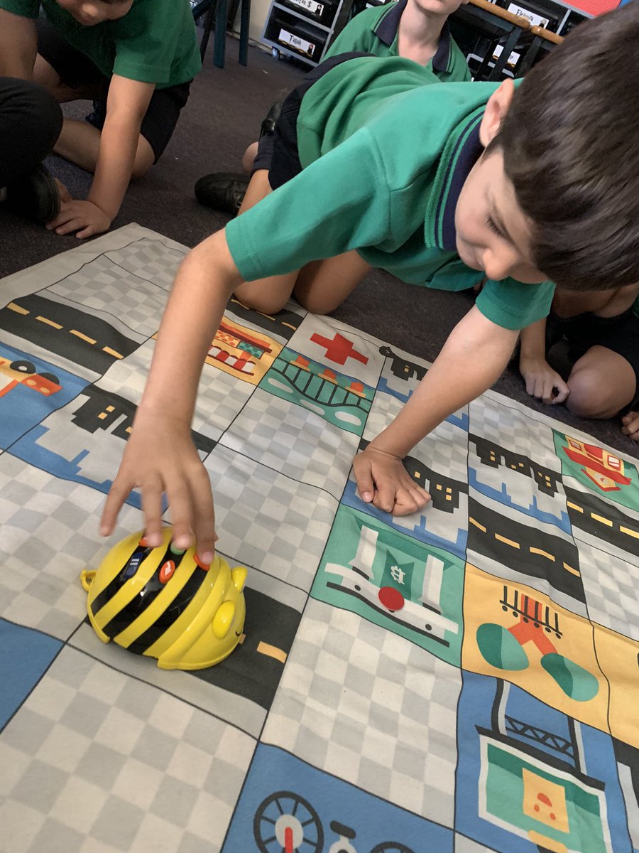 Lilly_Palumbo's tweet photo. Is there a better way to meet the content descriptor of “give and follow directions to familiar locations?”
Bee Bots are a simple way to engage the students, as well as develop their literacy, numeracy and social skills. @GreenwayParkPS https://t.co/HVb6LSwcp0