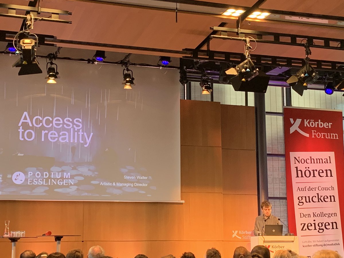 GMOrch's tweet photo. #TAOME20 bei @KoerberKultur #Hamburg: Steven Walter von @podiumesslingen über neue Formen der #accessibility mehr Diskurse zu #ClassicalMusic wie zB @stegreifo ➡️ plurales #Konzert denken!  @jungeohren @KoerberGP @BeBeethoven https://t.co/AvJQKOJ2Yw