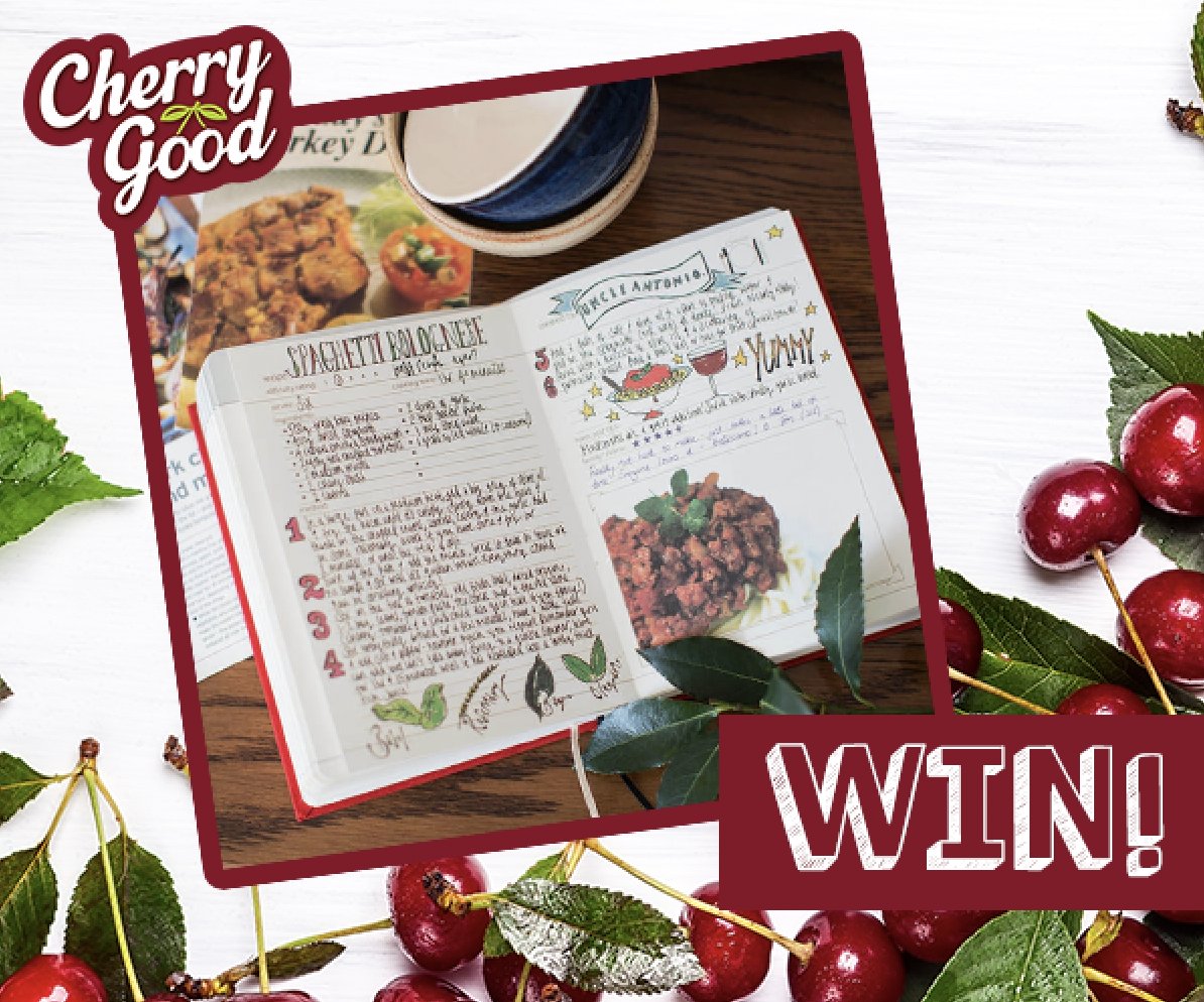 CherryGoodJuice's tweet photo. Follow, Retweet &amp; Reply for the chance to win a My Family Cookbook. A beautiful scrapbook, perfect for all your cherrylicious recipes🍒Ends 11am 05/03, UK Entrants, Full T&amp;Cs in Bio. #FreebieFriday https://t.co/44MVHCoS8a