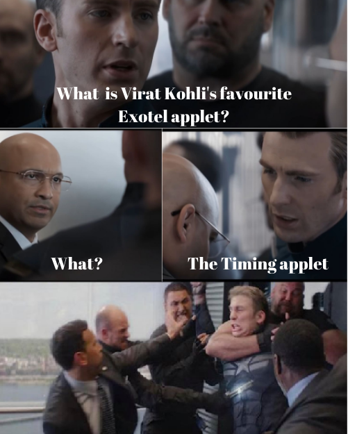 .<a href="/imVkohli/">Virat Kohli</a> has a favourite <a href="/Exotel/">Exotel</a> applet #DidYouKnow