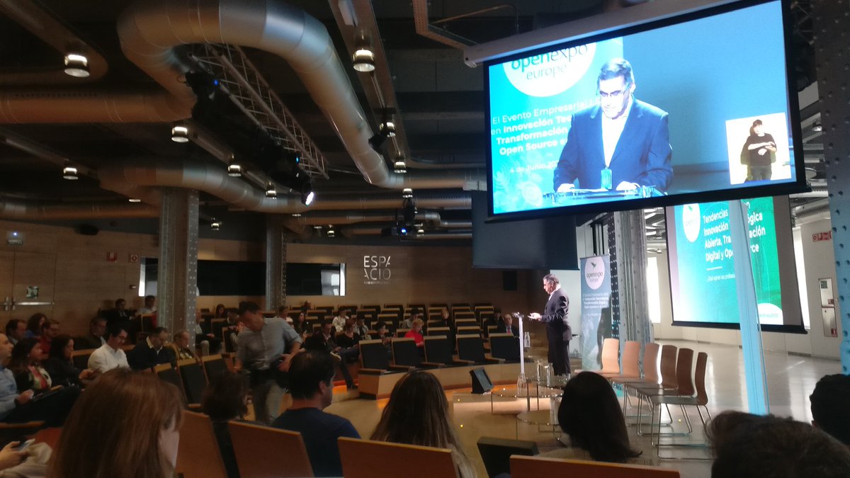 emprende_sentid's tweet photo. Hoy asistimos a la jornada #OpenExpo2020 sobre #Innovación Tecnológica, #TransformaciónDigital y Open Source en @EspacioFTef https://t.co/XZ9oknqxmb