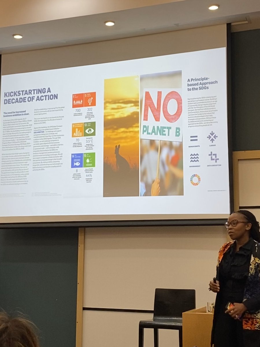Great to part of the #globalcompact dialogues this morning. Thank you <a href="/DrAchiengOjwang/">Achieng</a> for the robust and interesting discussions. Loved your energy @Kwena_Lebogang from SAP Next Gen.