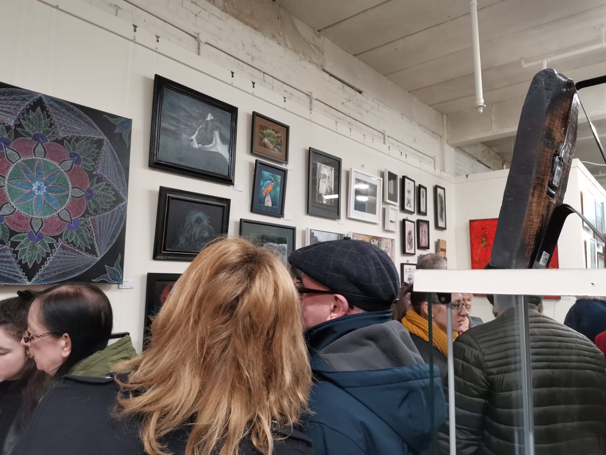 michones_art's tweet photo. Last night I got to see my own work on display for the very first time ❤️ Introducing Pahar, now at Technically Brilliant Art, Warrington 🎨 https://t.co/VNPs63OrCU