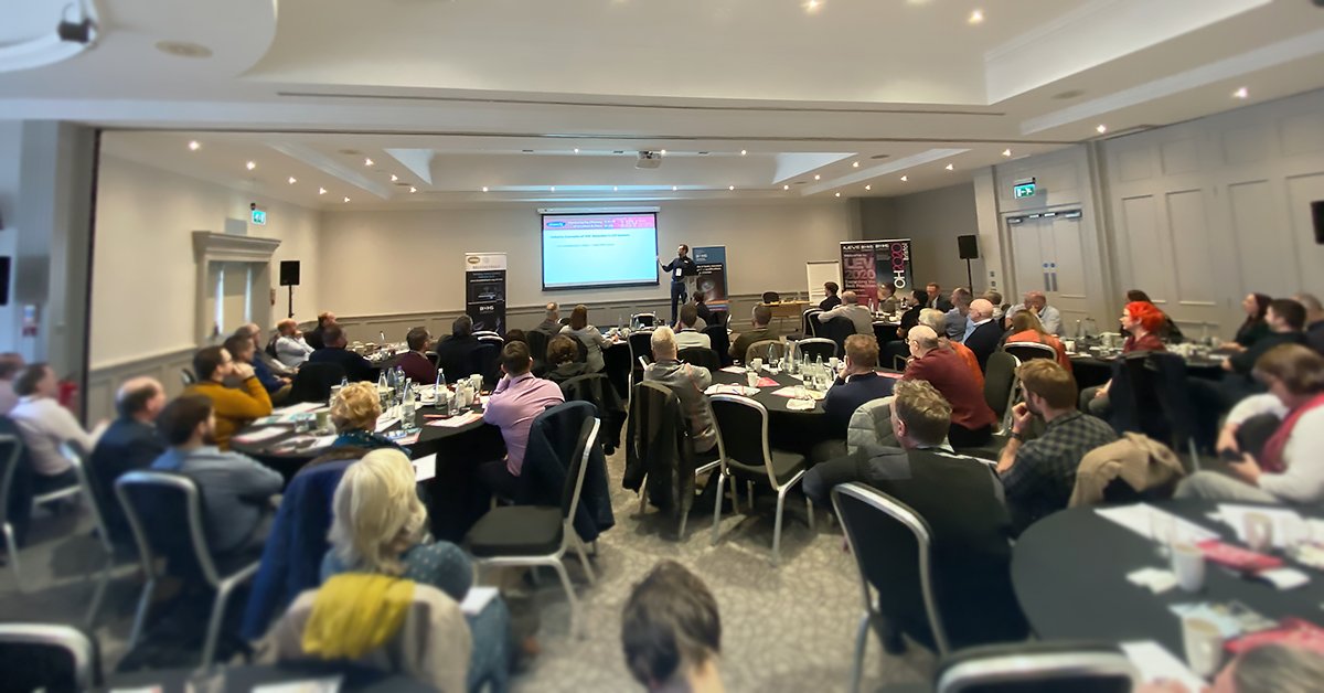 shawcitylimited's tweet photo. Such a great turn out at #LEV2020 this week.
Here's a snap of Chris Mottershaw presenting the benefits to using PID technology when monitoring efficiency of scrubbers and filters within LEV systems. https://t.co/hBdu2xFXCO