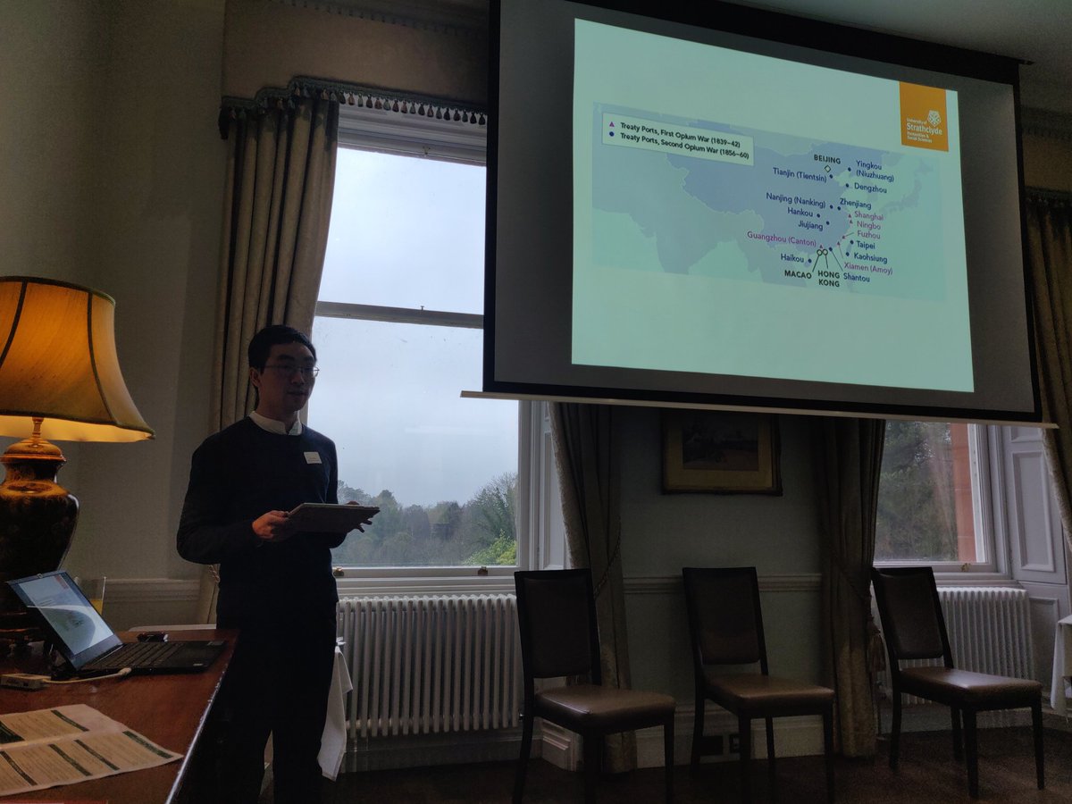 ippmsn's tweet photo. Yun Huang kicking the day off by a talk about Sino-British Maritime Trade, Migration and Cocaine Consumption in China 1880s-1920s #ippmsn #maritime https://t.co/5JbZVcPmG1
