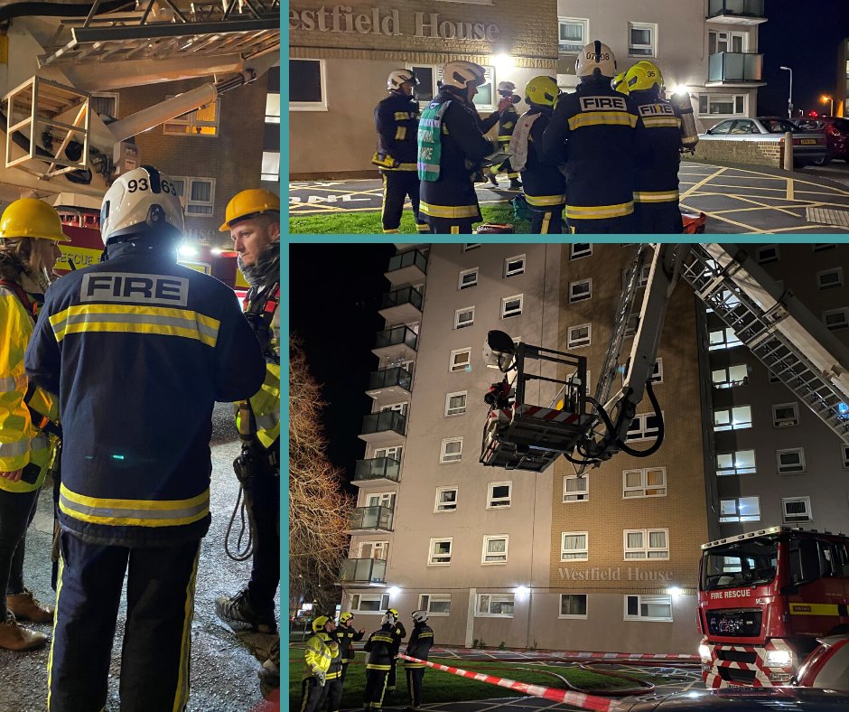 Last night the <a href="/DSFireUpdates/">Devon and Somerset Fire and Rescue Service</a> worked with us to undertake an emergency training exercise at a high-rise block of flats in Bridgwater. The exercise included a live fire evacuation and simulated balcony evacuations #GoTeamHiS