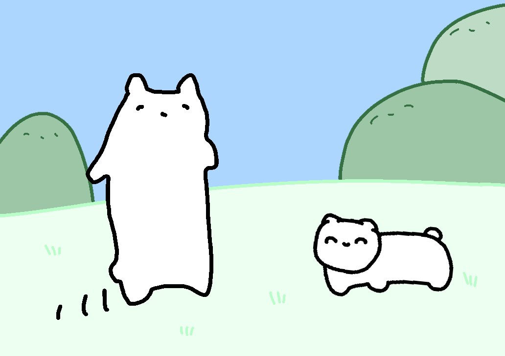 ネコチャンと二足歩行するかんたんネコチャン #まいにちネコチャン 