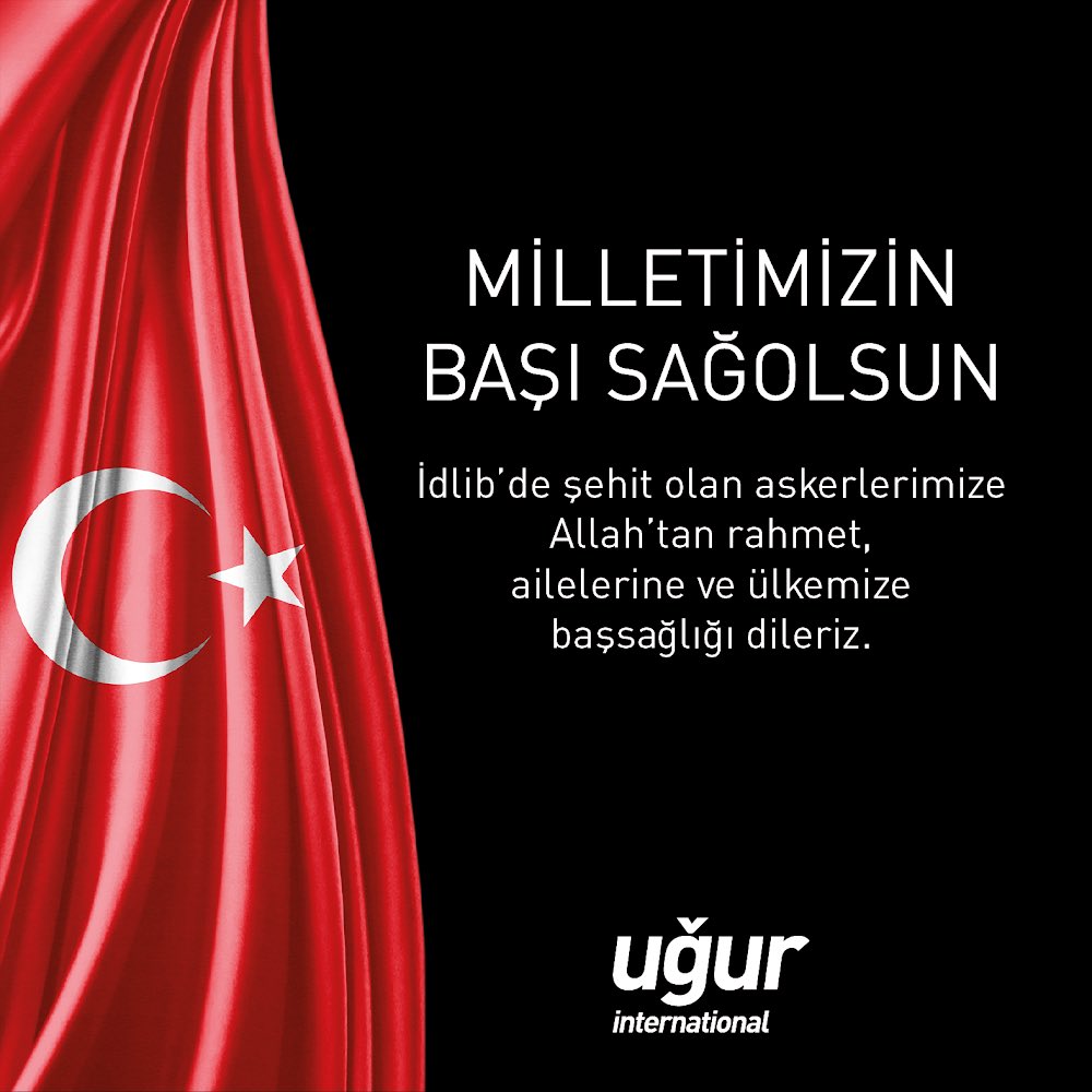 İdlib’de şehit olan askerlerimize Allah’tan rahmet, ailelerine ve ülkemize başsağlığı dileriz.

#idlib