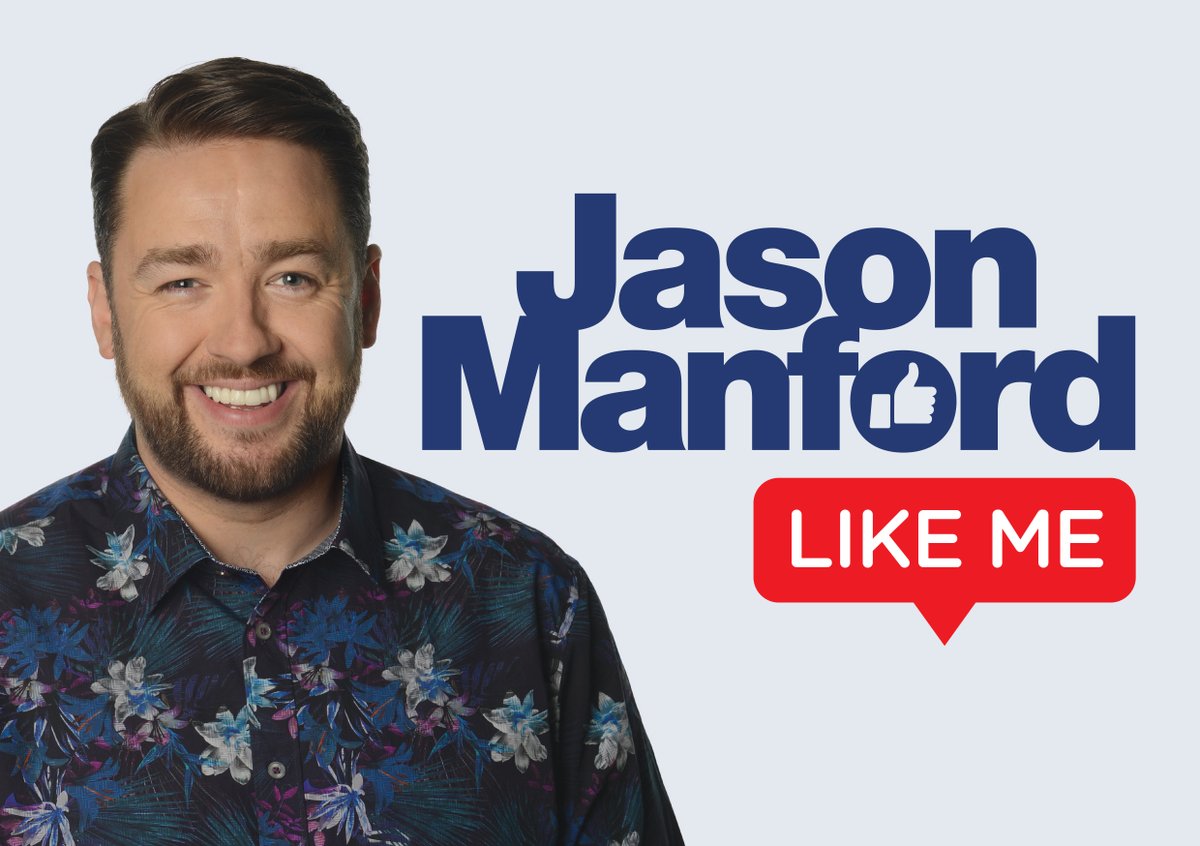 On sale now! <a href="/JasonManford/">Jason Manford</a> comes to <a href="/LiveBrentwood/">Brentwood Live</a> &amp; <a href="/WAHWrexham/">William Aston Hall</a> – bringing his new stand-up show, Like Me.

Get your tickets here: evntm.uk/jasonmanfordtw