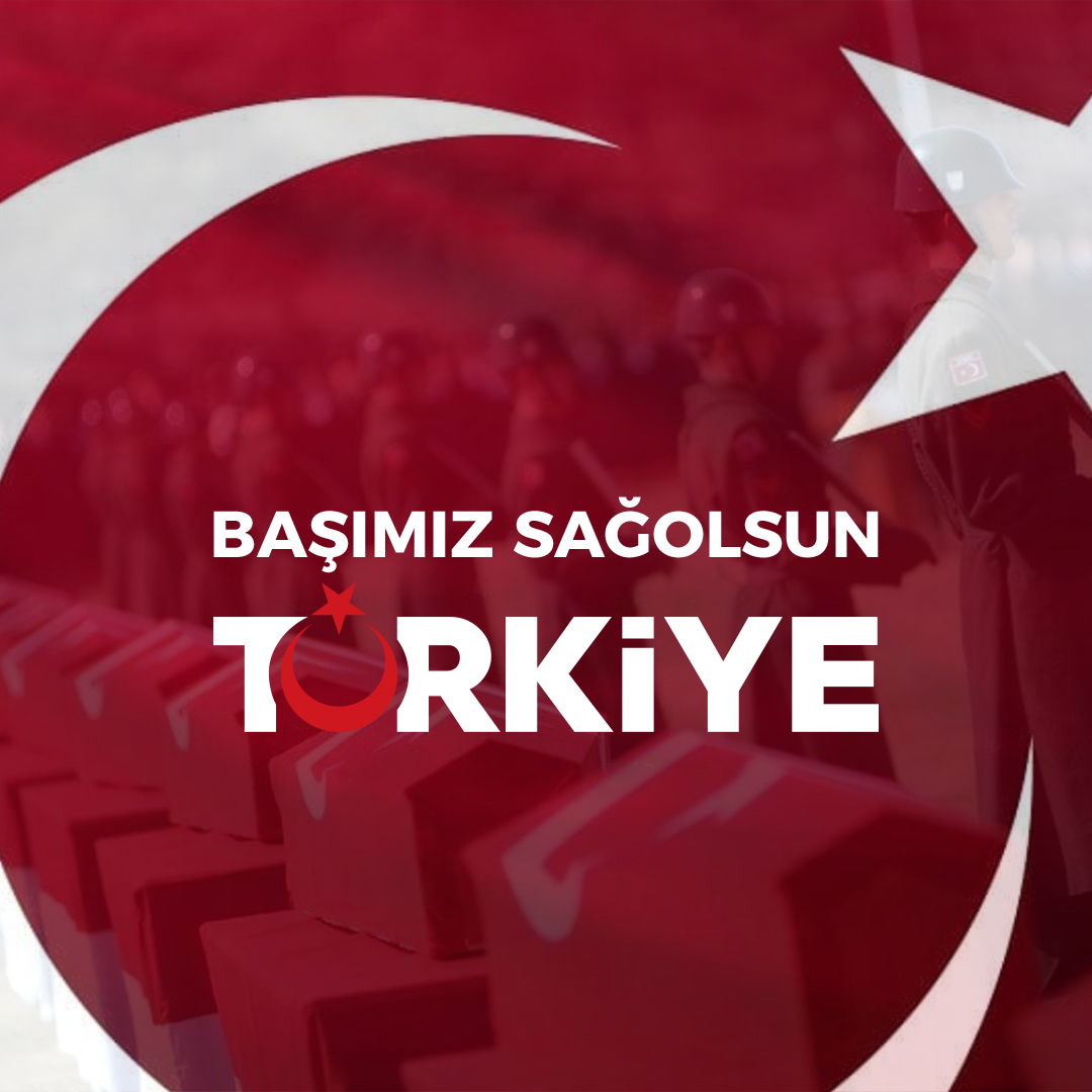 Kahraman şehitlerimize Allah’tan rahmet, aziz milletimize ve ailelelerine sabır ve başsağlığı dileriz. Milletimizin başı sağolsun.