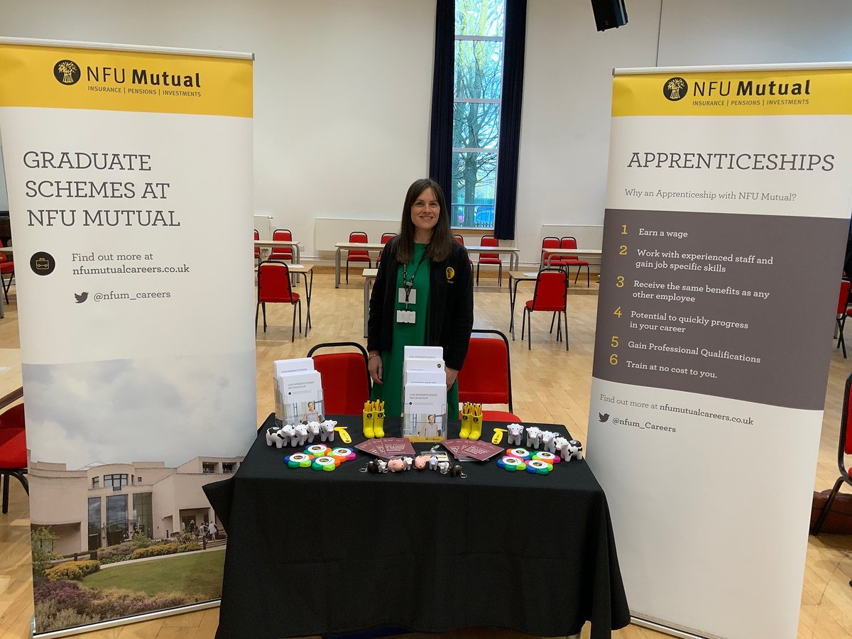 Come and see us at North Oxfordshire Academy Careers/Apprenticeships Fair to learn more about the fantastic opportunities we have at NFU Mutual #nfumutual #apprenticeships #fireitup #graduates