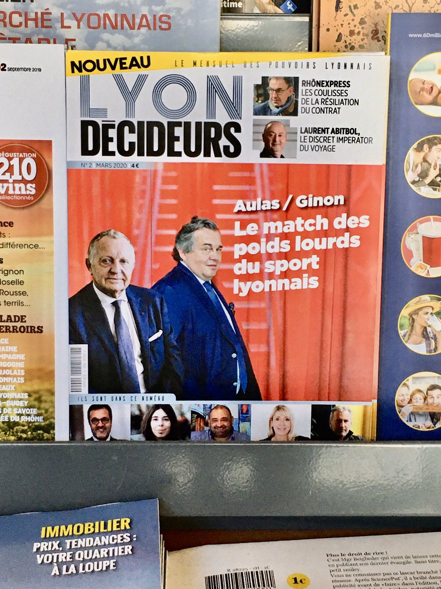LyonDecideurs's tweet photo. Le deuxième numéro de Lyon Décideurs est disponible dans tous les kiosques de la région lyonnaise. https://t.co/0FUv7SCCpn
