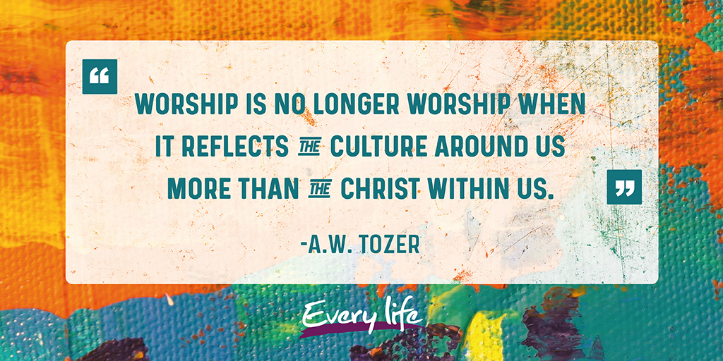everylifeintl's tweet photo. "Worship is no longer worship when it reflects the culture around us more than the Christ within us."
AW Tozer https://t.co/XsigA5qENp