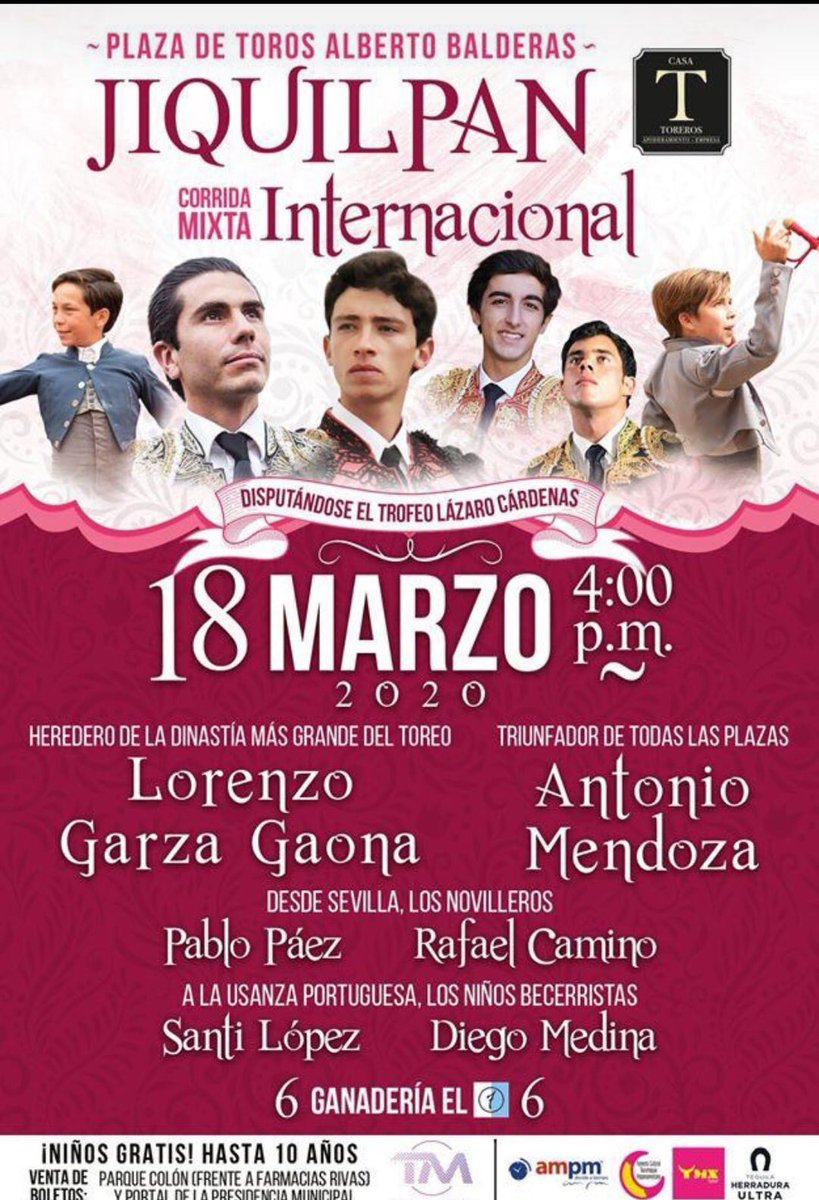 Nuestro alumno RAFAEL CAMINO ya tiene su fecha y cartel para su debut con picadores en tierras Mexicanas 🇲🇽 .suerte!!