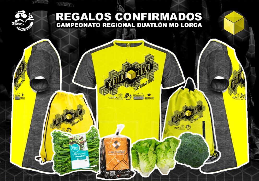 TriatlonLorca's tweet photo. 🔶 DUATLÓN LORCA REGALOS CONFIRMADOS + ÚLTIMO DÍA HASTA EL CAMBIO DE PRECIO🔶

❗❗ INSCRÍBETE aquí: https://t.co/pFU4Kg3ohl
⠀⠀⠀⠀⠀⠀⠀
❗ VOLUNTARIOS aquí: https://t.co/0JvJ8QWY2m 

@DeportesLorca @trimurcia @sacojecoop https://t.co/EQNjsFSLgm