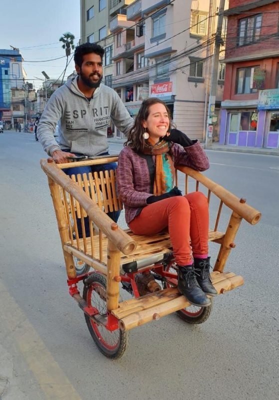 bamboo cargo bike