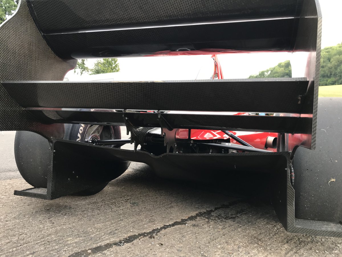 TobyMoody's tweet photo. F1 tech is another world and I love it, but why are cars so heavy? 740kgs inc (say) a 70kg driver.

Here's a hill climb car that's about 420kgs with a 3.3 Judd V8 that kicks out 700bhp. That's 250kgs lighter.

I know not comparing apples with apples but it's a huge difference. https://t.co/haEEyVazXy