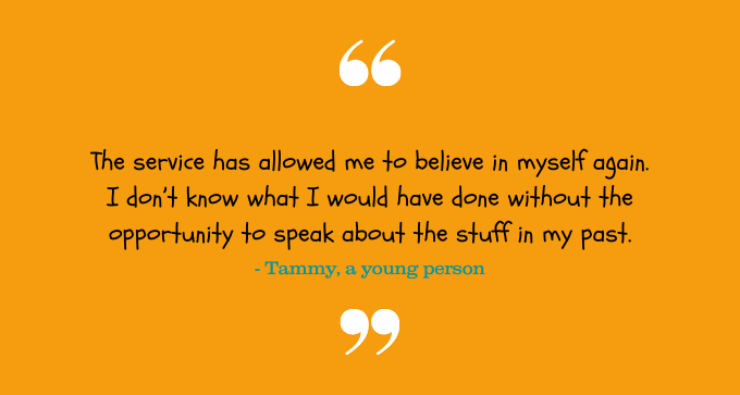 barnardos's tweet photo. Tammy grew up seeing violence between her biological parents, and later went on to enter her own relationships that were abusive and controlling. Read her story: https://t.co/gGoOZmA54a #NotJustCollateralDamage https://t.co/aRwZpflvSA