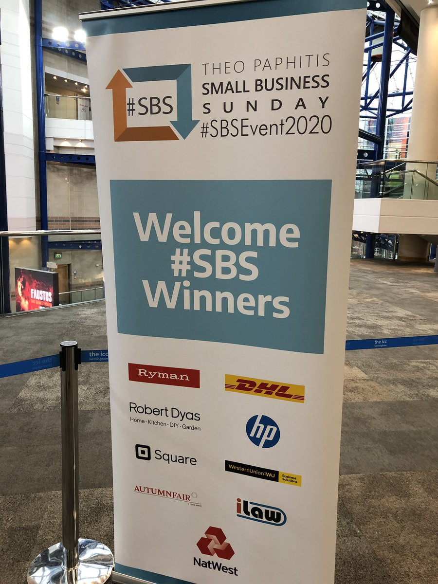 First time at #sbsevent2020 after winning last year - looking forward to networking and meeting <a href="/TheoPaphitis/">Theo Paphitis</a>  !!!