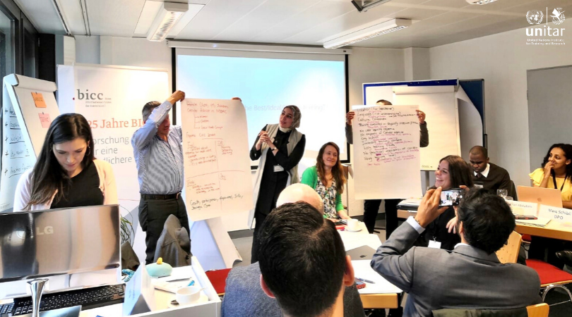 UNITAR's tweet photo. The revision of #IDDRS is a great opportunity to update #DDR #training making it more human-centred. At the Experts Meeting in Bonn, UNITAR facilitated the session on the best ways to correctly identify target audiences and to find the most appropriate training solution for them. https://t.co/j0iExQLfJn