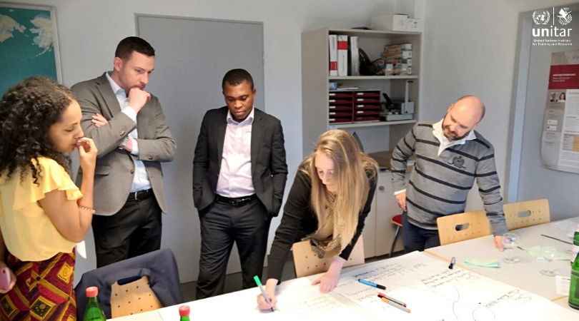 UNITAR's tweet photo. The revision of #IDDRS is a great opportunity to update #DDR #training making it more human-centred. At the Experts Meeting in Bonn, UNITAR facilitated the session on the best ways to correctly identify target audiences and to find the most appropriate training solution for them. https://t.co/j0iExQLfJn
