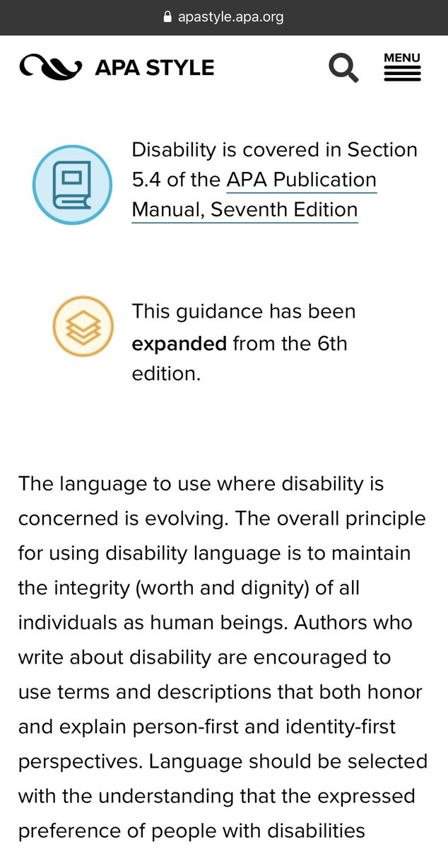 APA_Style's tweet image. Each topic page on our site indicates whether the guidelines are new in #7thEdition, revised or expanded, or the same as 6th edition #APAStyle: